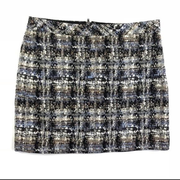 J Crew Gilded Tweed Silk Woven Mini Skirt - Picture 10 of 11